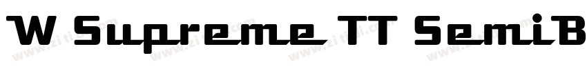 W Supreme TT SemiBol字体转换